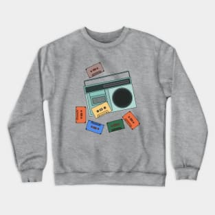 Retro Vintage 80's Music Crewneck Sweatshirt